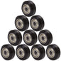 Set 10 roti cu rulment pentru imprimanta 3D, 24/10.2 mm, roata cu rulare Fante in V, R142, negru pentru Creality Ender 3, CR-10, CR-10S