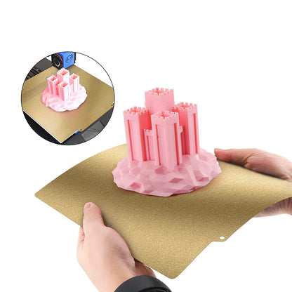 Suprafata de printare cu 2 fete, texturat si neted, 235 x 235 mm, Placa PEI pentru imprimanta 3D Ender 3, Ender 5/Pro, CR 20/Pro, Mega Pro, Kobra, Aquila/C2/S2/X2, Odin-5 F3, Neptune X/2/2S, Mingd D2, LK4/LK4 Pro , B1, A10M/A10T, cu baza magnetica
