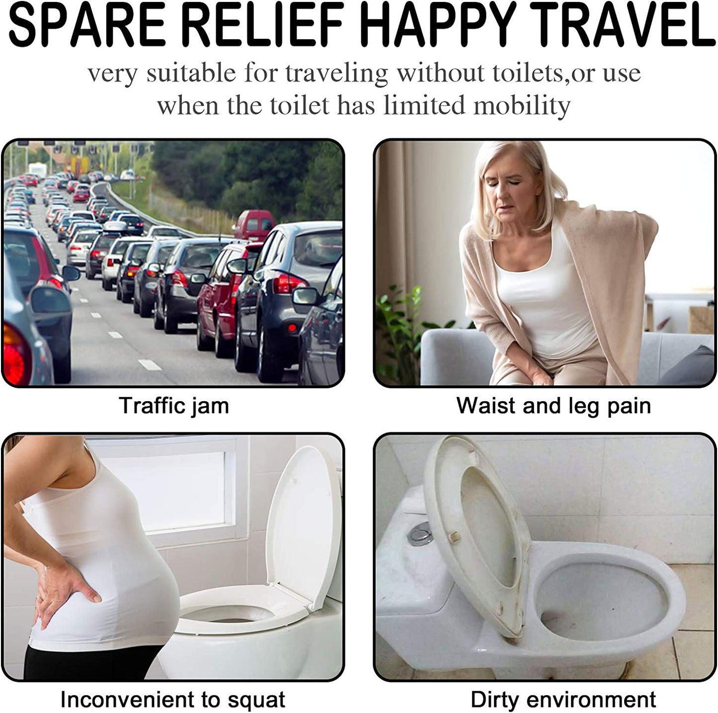 Dispozitiv urinal femei tip palnie din silicon, portabil, reutilizabil pentru exterior, activitati, camping, negru