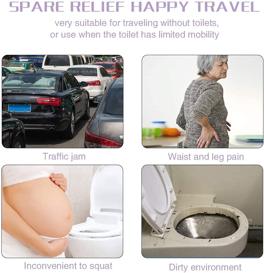 Dispozitiv urinal femei tip palnie din silicon, portabil, reutilizabil pentru exterior, activitati, camping, violet