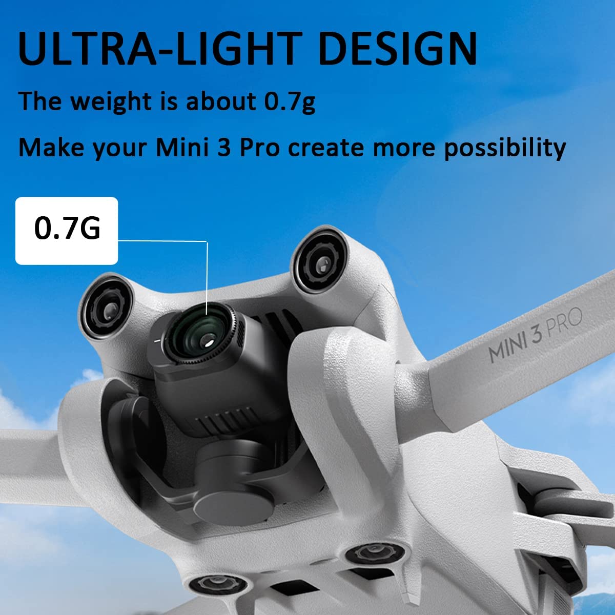 Set 6 Filtre pentru drona ,ND64, ND32, ND8, ND16, UV, CPL, impermeabile, compatibil cu DJI Mini 3, DJI Mini 3 Pro