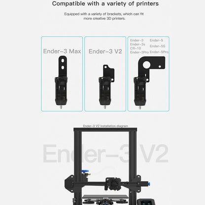 Creality Kit senzor de nivelare automata Creality CR Touch cu conector cu fir de 1 m si bracket montare, pentru Ender 3 / Ender 3 Pro / Ender 3 V2 / Ender 3 Max / Ender 5 / si Seriile CR 10