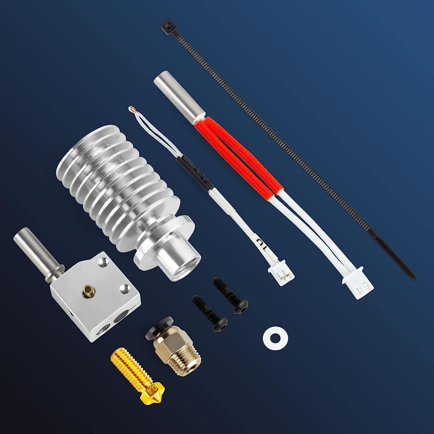 Cap de imprimare Vyper Hotend V5 24V, cu tub de teflon, duza de 0.4 mm, plug and play, pentru ANYCUBIC Vyper, Kobra Max si Kobra Plus