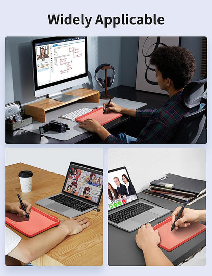 Tableta grafica 6.3 x 4 inch, cu 10 taste, stylus pen cu 8192 puncte presiune inclus, USB-C, compatibil Windows, MacOS, Android, Linux
