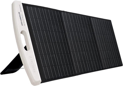 Panou solar portabil 20 V 100 W, cu mufa MC-4, pliabil, monocristalin, suport reglabil, 124 x 55 cm, pentru camping, duba, rulota, gradina