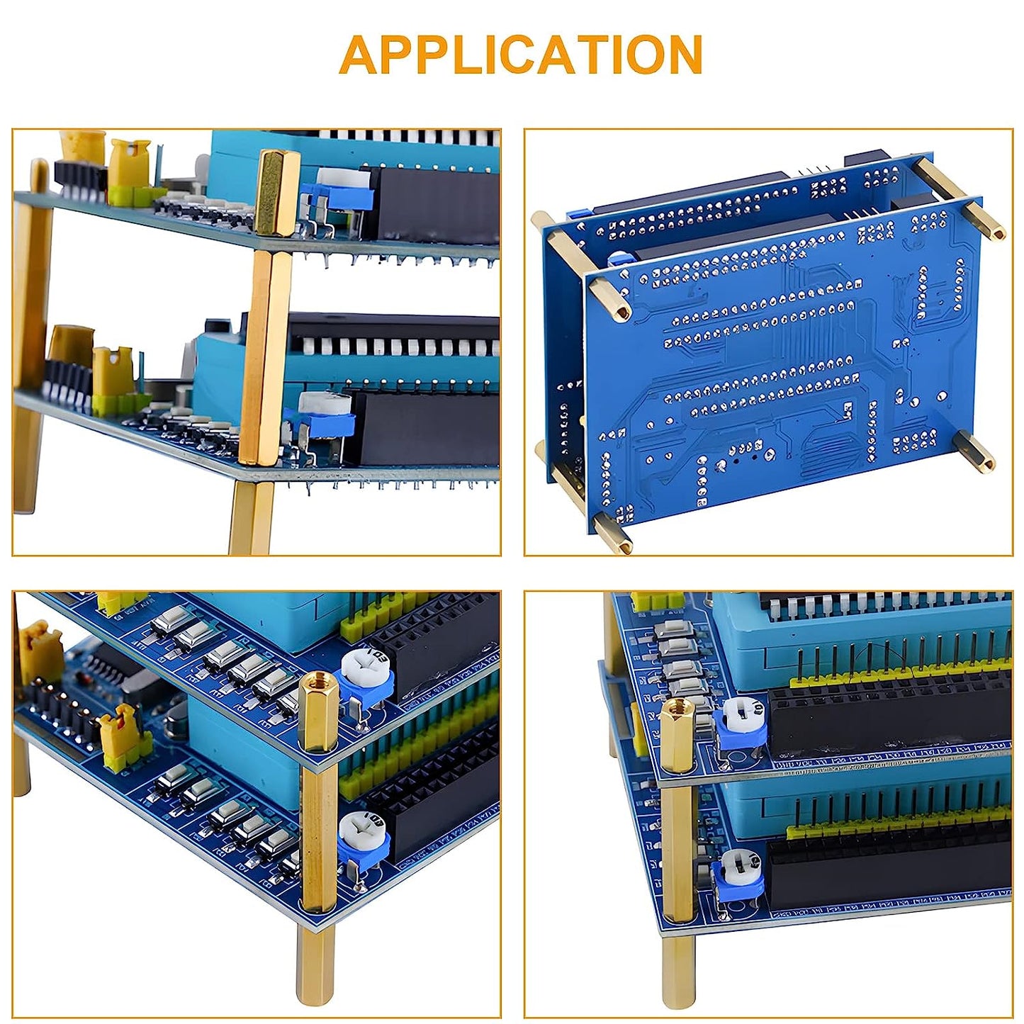 Set distantiere hexagonale M2.5 mama-mama si mama-tata, 486 piese, din metal cu saibe din plastic, pentru placa de baza, PCB, Raspberry Pi