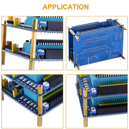Set distantiere hexagonale M2.5 mama-mama si mama-tata, 486 piese, din metal cu saibe din plastic, pentru placa de baza, PCB, Raspberry Pi