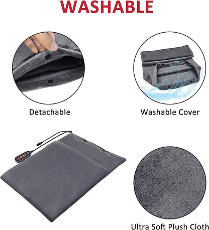 Incalzitor de picioare 2 in 1 pad cu incalzire electrica, 12 V, 3 niveluri de incalzire, oprire automata, design portabil, cu husa de depozitare si transport, Comfier