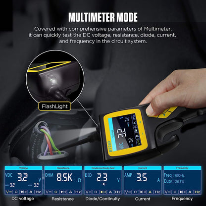 Tester circuite auto, Sonda de putere cu functie osciloscop, multimetru, test injector si releu, cu accesorii si geanta de depozitare si transport