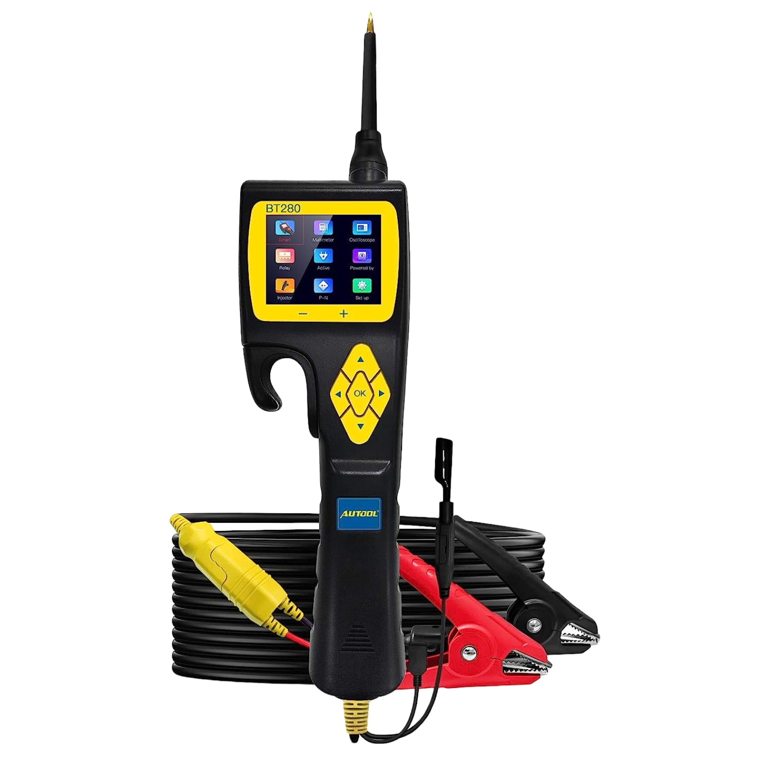 Tester circuite auto, Sonda de putere cu functie osciloscop, multimetru, test injector si releu, cu accesorii si geanta de depozitare si transport