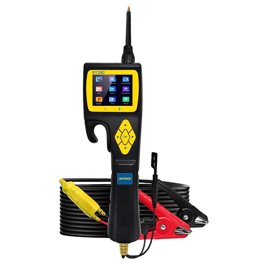 Tester circuite auto, Sonda de putere cu functie osciloscop, multimetru, test injector si releu, cu accesorii si geanta de depozitare si transport