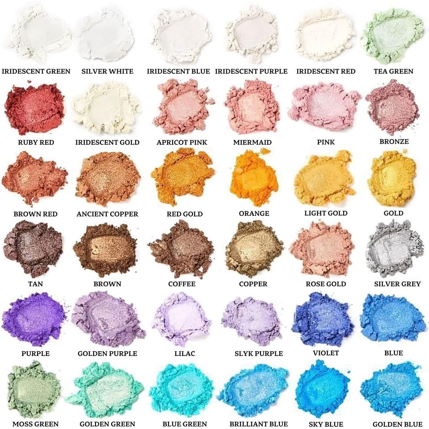 Set pigmenti pudra de mica, 36 de culori x 10 g, aditiv pulbere multifunctional pentru rasina epoxidica, machiaj, sapun, lac de unghii, lumanari, slime