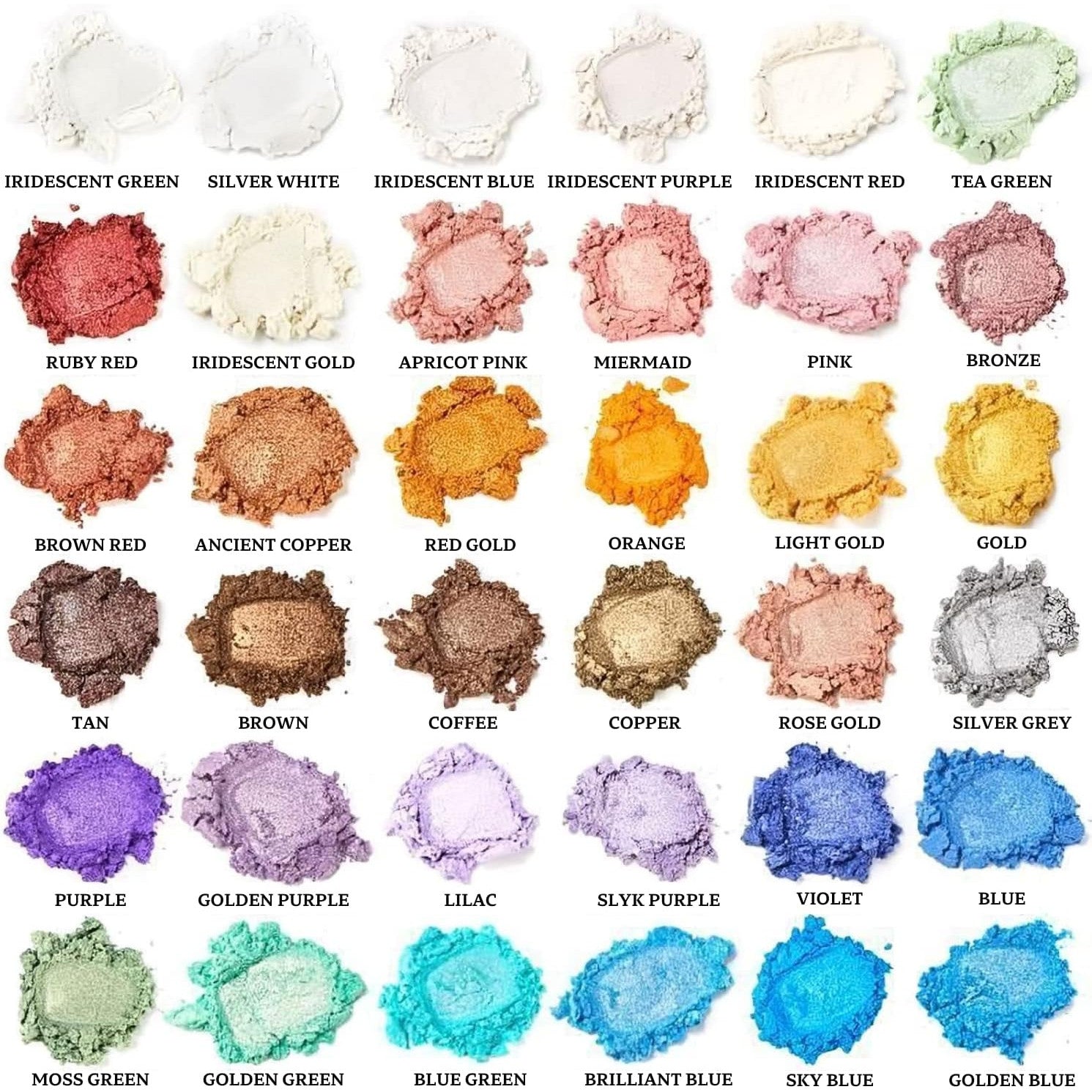 Set pigmenti pudra de mica, 36 de culori x 10 g, aditiv pulbere multifunctional pentru rasina epoxidica, machiaj, sapun, lac de unghii, lumanari, slime