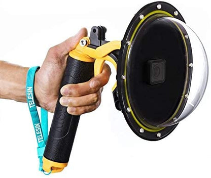 Carcasa subacvatica dome pentru GoPro Hero 5, 6, 7, 2018, impermeabila, cu maner, dom cu grip