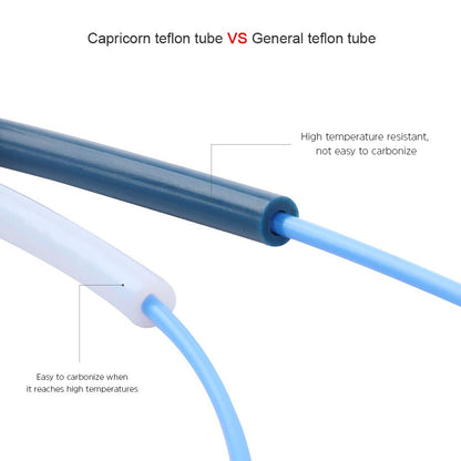 Set tub teflon Capricorn de 2 m cu 3 conectori pneumatici PC4-M6 si 3 conectori PC4-M10, furtun PTFE pentru imprimanta 3d, filament de 1.75 mm