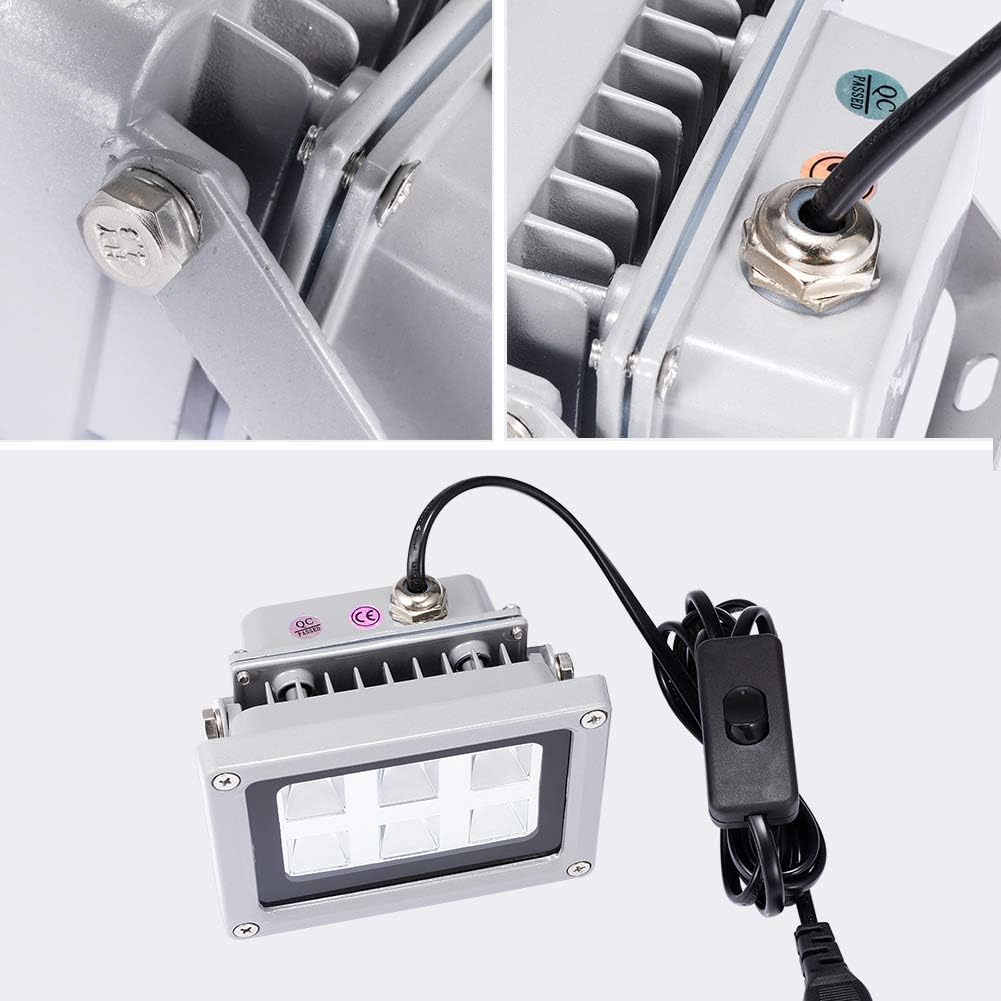 Set lampa UV LED pentru rasina imprimanta 3D405nm, cu platforma rotativa 360° cu panou solar, pentru uscare modele 3D