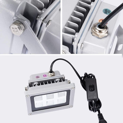 Set lampa UV LED pentru rasina imprimanta 3D405nm, cu platforma rotativa 360° cu panou solar, pentru uscare modele 3D