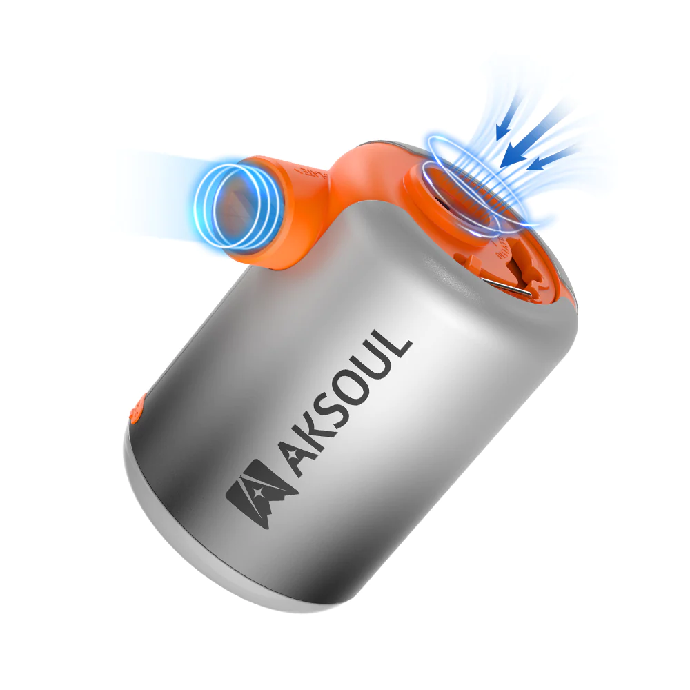 Pompa electrica portabila, acumulator 3600mAh, 300 l/min, cu lampa LED, mini, incarcare USB, pentru umflare/dezumflare colace, saltea, barca gonflabila, camping