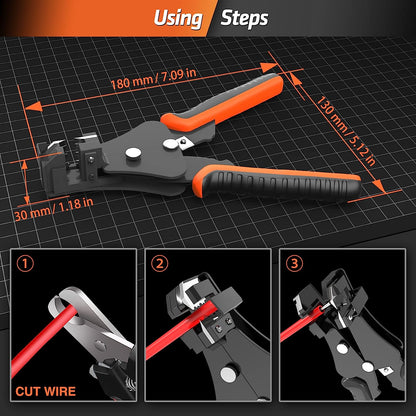 Set cleste de sertizare cablu solar 2,5/4,0/6,0 mm², cu conectori mama/tata, cleste de dezizolat, contine cleste de taiat si chei speciale, in cutie de transport si depozitare