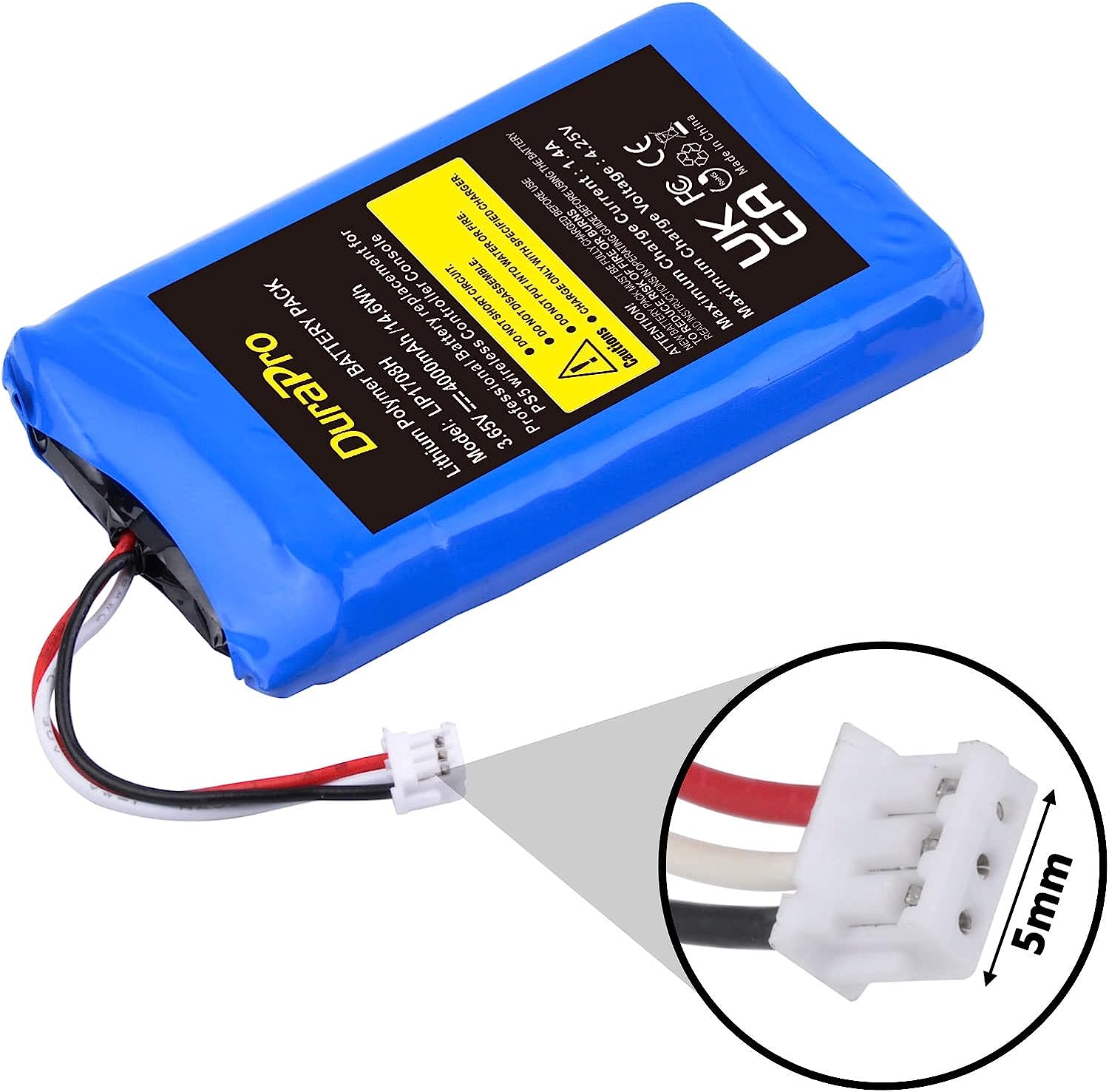 Acumulator LIP1078 4000 mAh compatibil cu controler Sony PS5 Playstation 5 DualSense, DuraPro