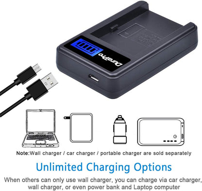 Set de 2 acumulatori NP-FM500H 1800 mAh si incarcator LCD, pentru Sony A99, A77, A58 ,A57 ,A65, A68, A200, A300, A350, A450, A500, A550, A560, A700, A850, A900