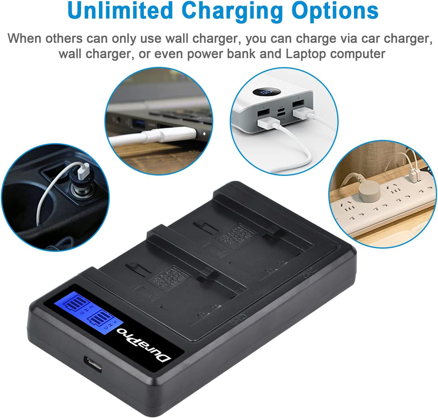 Set 2 acumulatori NP-FV70 de 2500 mAh cu incarcator dublu pentru Sony NP-FV50 FV30, FV100, Seria V, camera video Handycam HDR-CX230 HDR-CX150E HDR-CX170 CX300 Z1