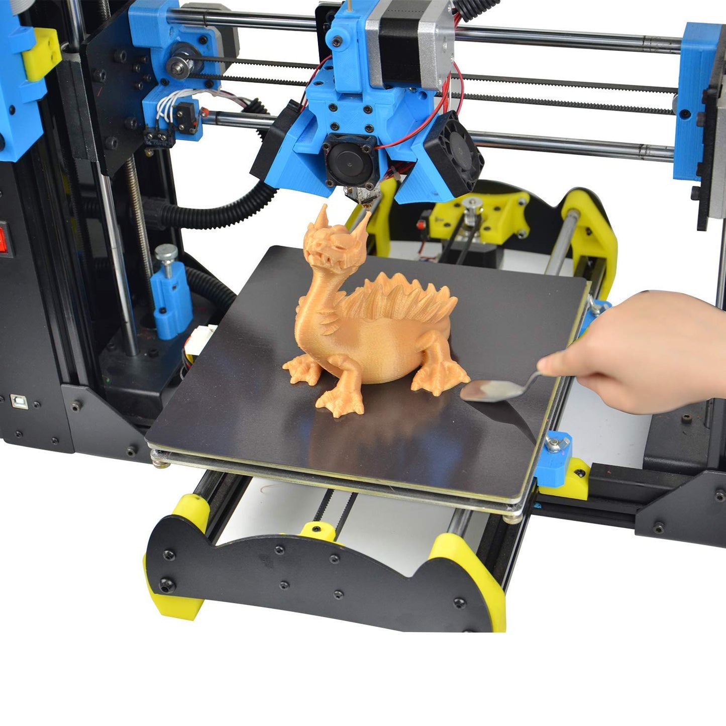 Kit de accesorii pentru imprimanta 3D, cu 10 duze, 3 bloc de incalzire, 2 tije filetate, 3 protectii de silicon, 4 conectori PC4, 10 ace de curatare, tub teflon si unelte