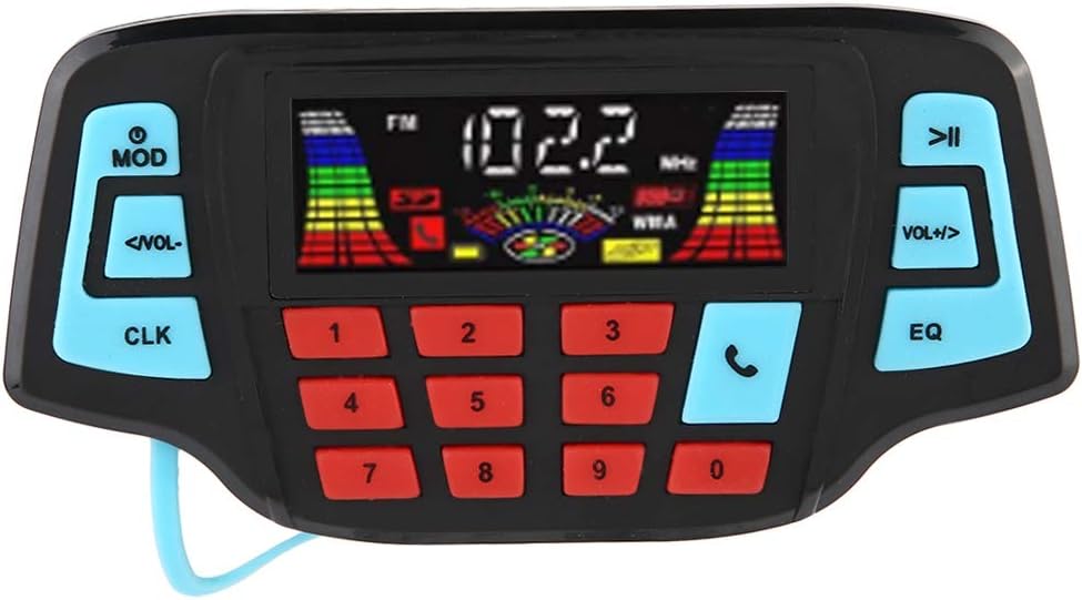 Sistem audio MP3 pentru motocicleta, cu Bluetooth slot card TF, cu sistem prindere si 2 boxe, compatibil moto, scuter, atv