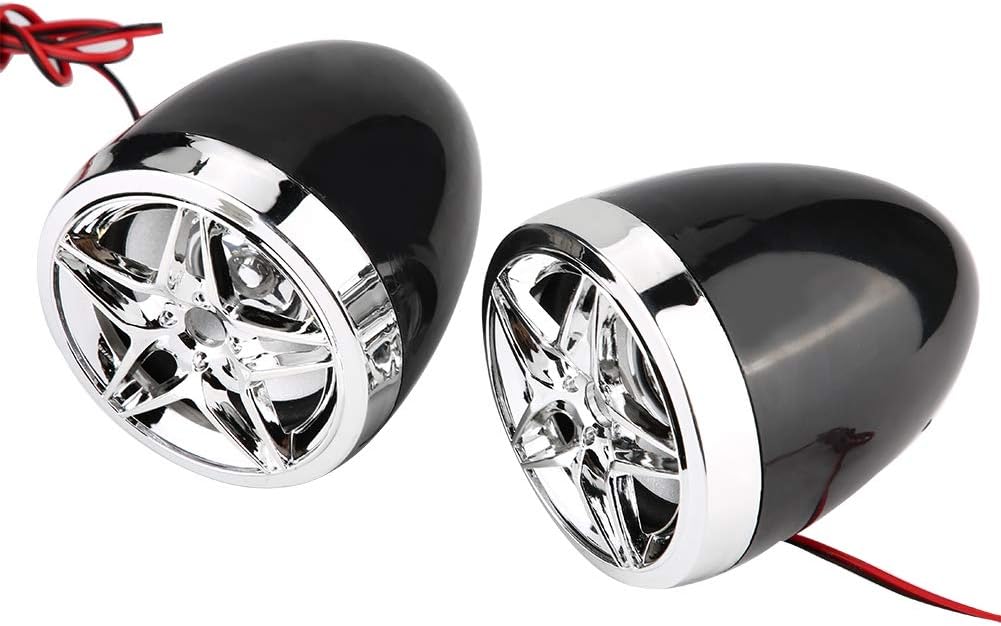 Sistem audio MP3 pentru motocicleta, cu Bluetooth slot card TF, cu sistem prindere si 2 boxe, compatibil moto, scuter, atv