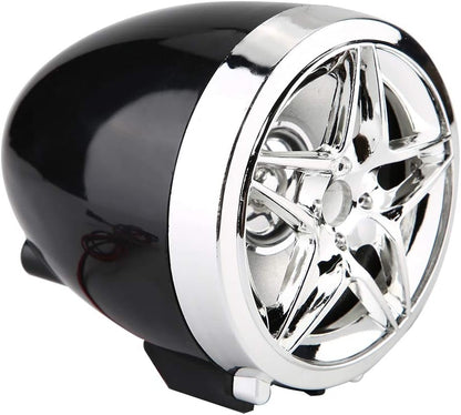 Sistem audio MP3 pentru motocicleta, cu Bluetooth slot card TF, cu sistem prindere si 2 boxe, compatibil moto, scuter, atv