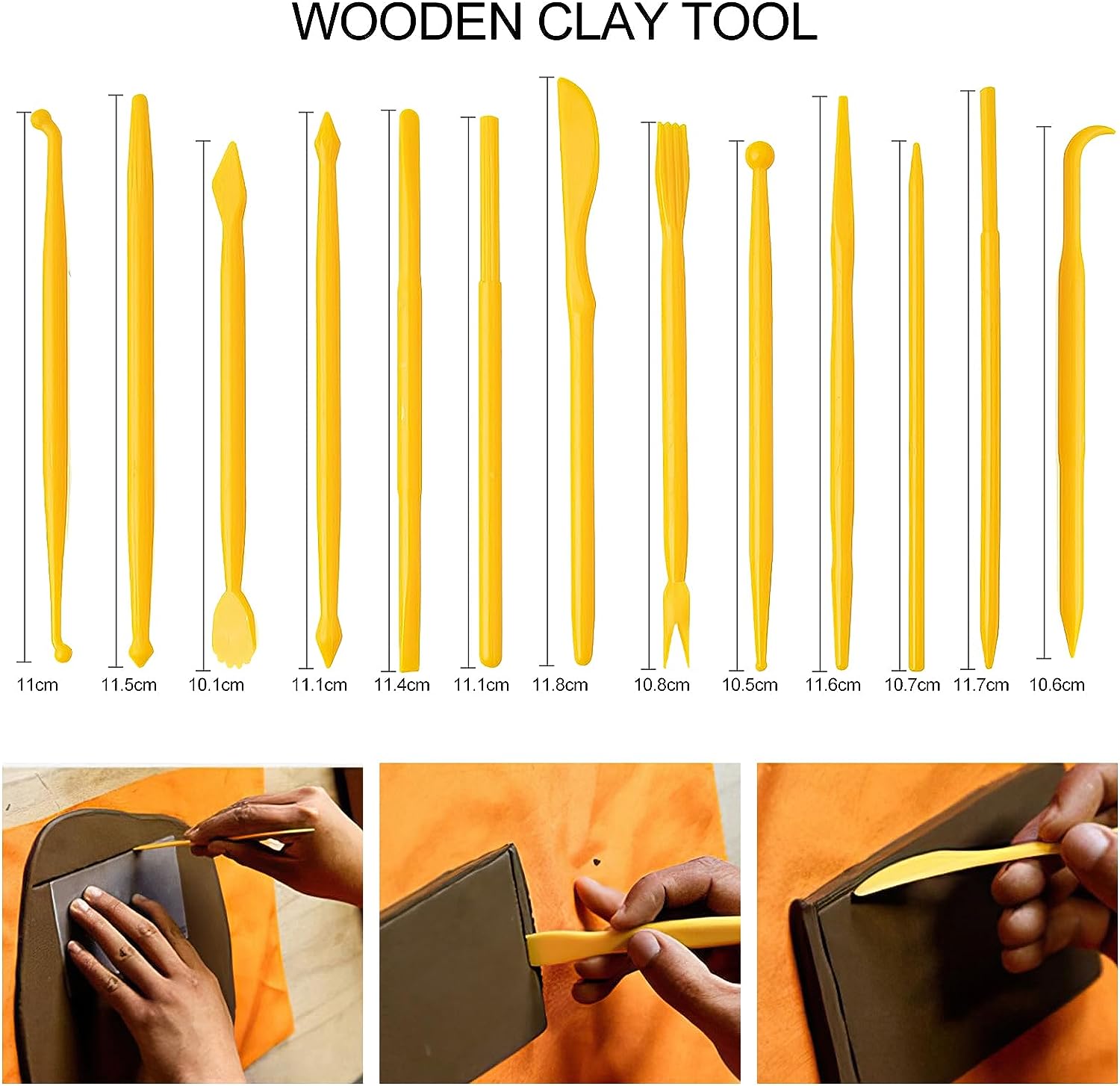 Set 55 unelte de modelaj, cutite sculptura in argila, instrumente artizanat pentru lut, plastilina, ceramica, pentru hobby si profesionisti