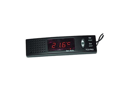 Termostat digital TC2-PRO cu setare zi / noapte pentru terariu, 0°C la +50°C, maximum 1000 W, cu afisaj si functie de alarma