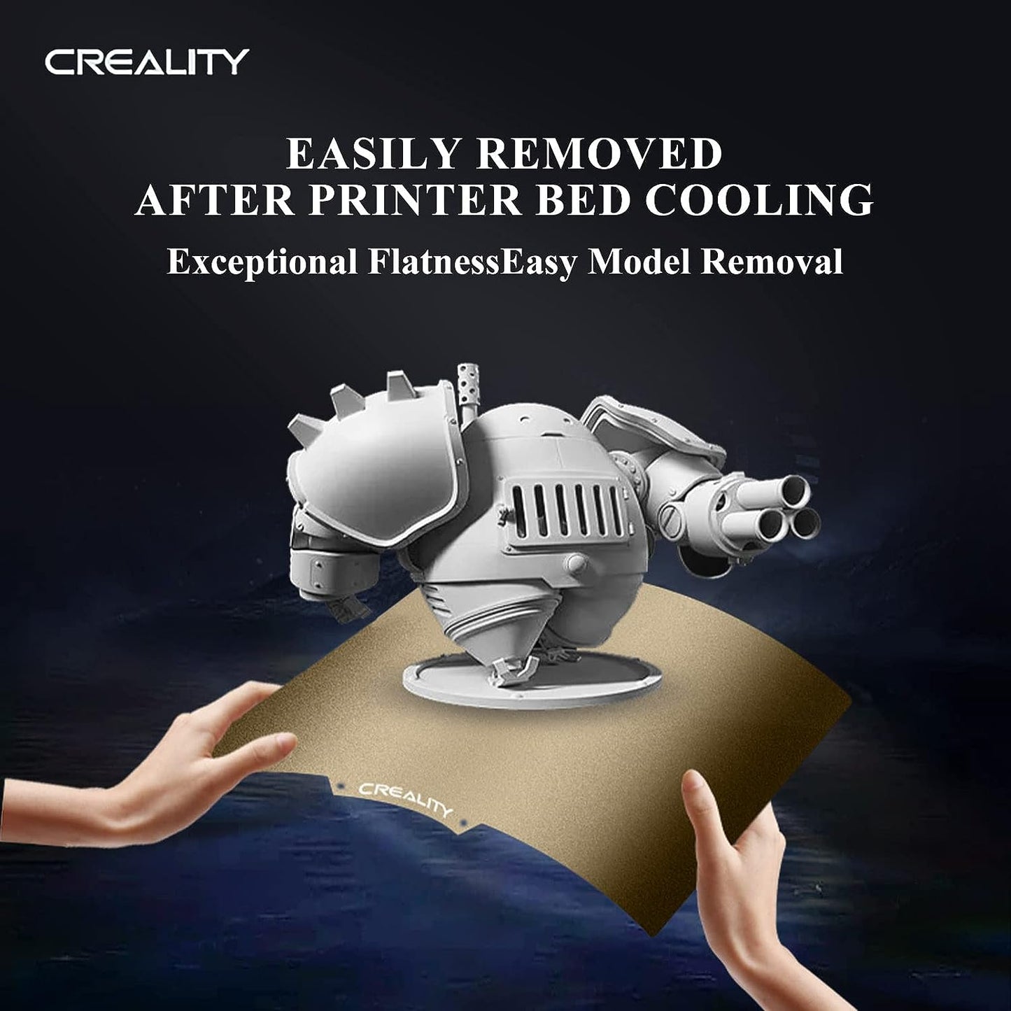 Suprafata de printare PEI magnetica cu 2 fete, 235 x 235 mm, flexibila, pentru Creality Ender 3 / Ender 3 Pro / Ender 3 V2 / Ender 3 S1 / Ender 3 Neo / Voxelab Aquila 3D Printer