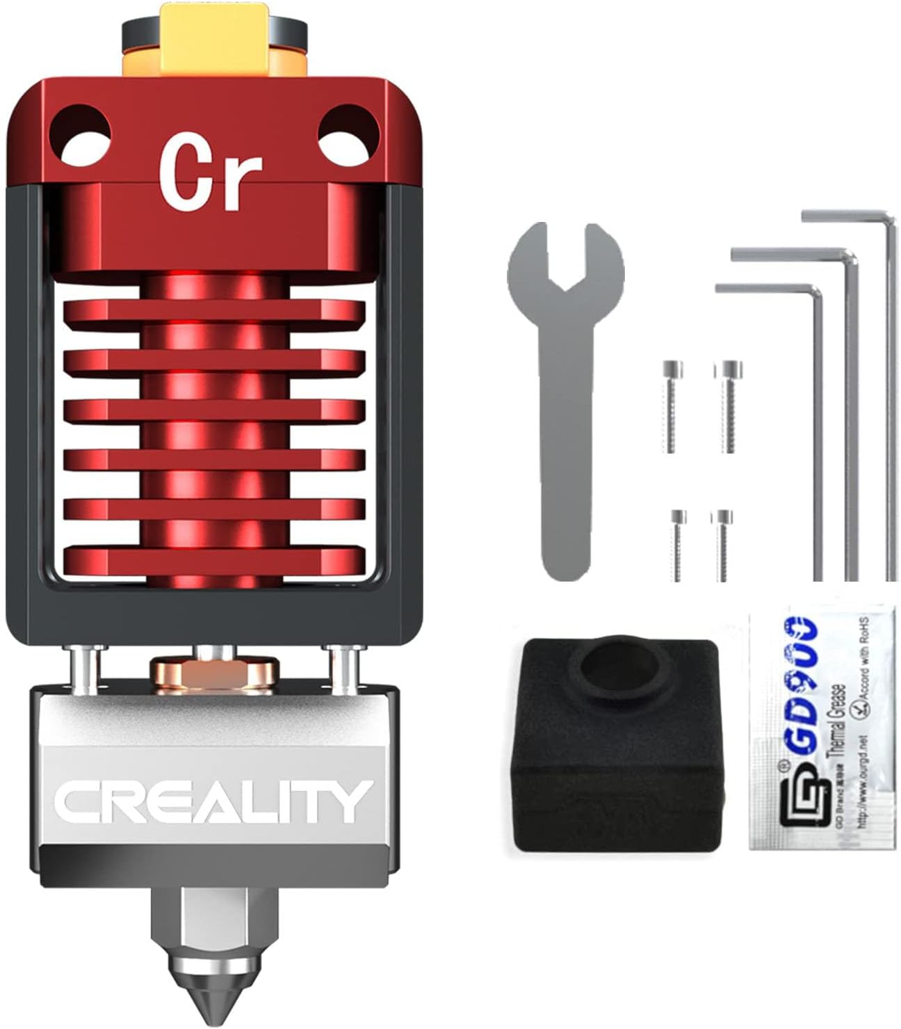 Kit cap de imprimare pentru imprimanta 3D, hotend Creality din metal, pentru Ender 3, Ender 3 Pro, Ender 3 V2, Ender 3 Max, Ender 3 S1, Ender 5, Ender 5 Pro, CR-10, CR-10S