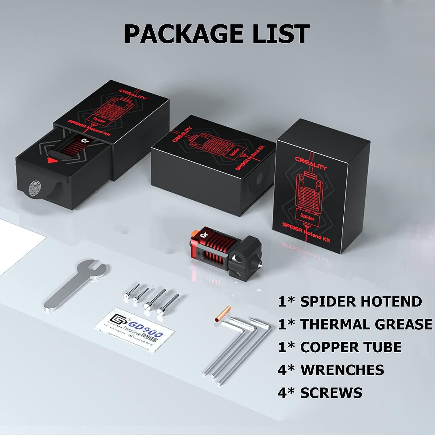 Kit cap de imprimare pentru imprimanta 3D, hotend Creality din metal, pentru Ender 3, Ender 3 Pro, Ender 3 V2, Ender 3 Max, Ender 3 S1, Ender 5, Ender 5 Pro, CR-10, CR-10S