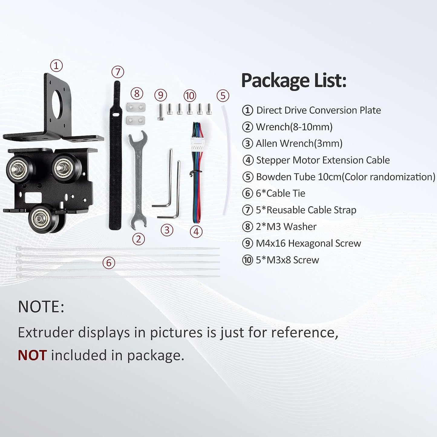 Kit de conversie extruder imprimanta 3D, suport Direct Drive compatibil cu Ender 3 V2, Ender 3 Pro si Voxelab Aquila