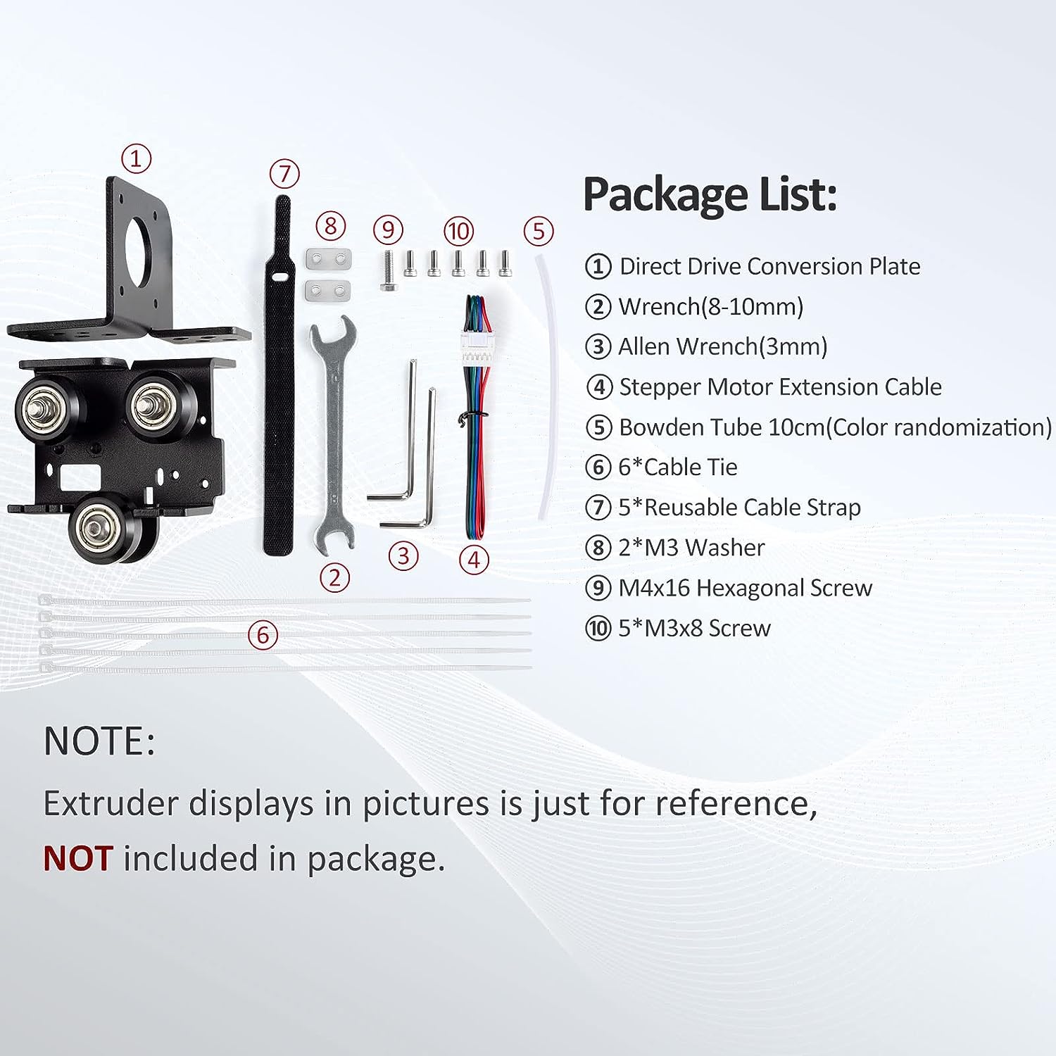 Kit de conversie extruder imprimanta 3D, suport Direct Drive compatibil cu Ender 3 V2, Ender 3 Pro si Voxelab Aquila
