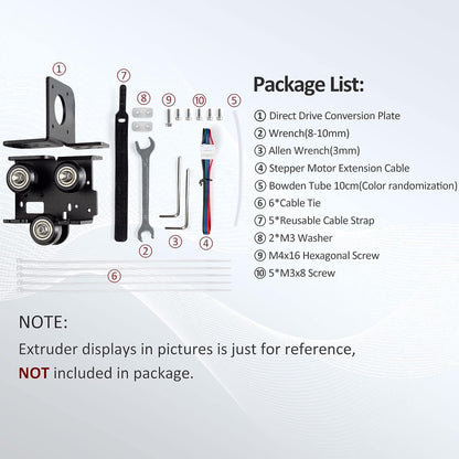 Kit de conversie extruder imprimanta 3D, suport Direct Drive compatibil cu Ender 3 V2, Ender 3 Pro si Voxelab Aquila