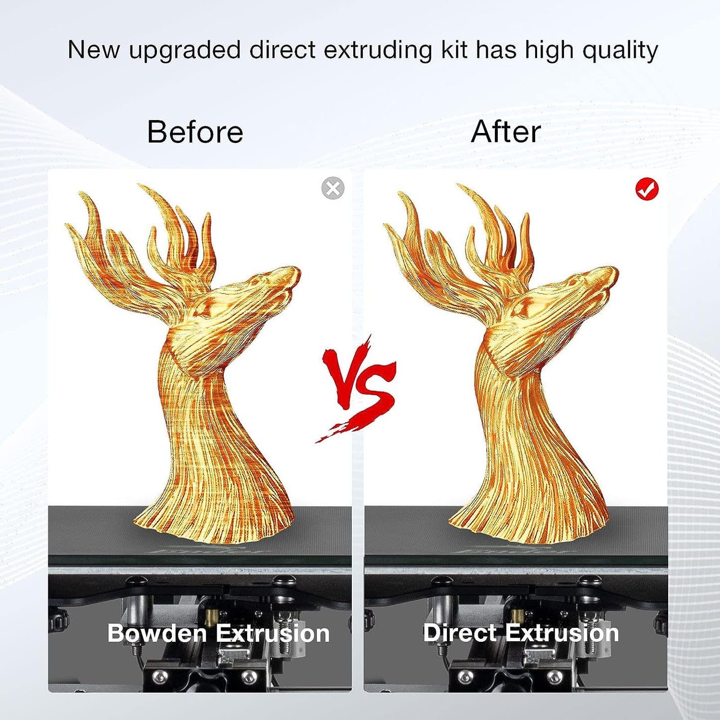 Kit de conversie extruder imprimanta 3D, suport Direct Drive compatibil cu Ender 3 V2, Ender 3 Pro si Voxelab Aquila