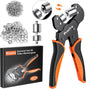 Set de cleste pentru ochi de 6 mm si 10 mm, cu cap magnetic interschimbabil, 400 de ochiuri, sistem cu clichet si auto blocare, pentru bannere, prelata, cutii, Preciva