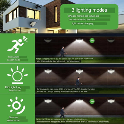 Lampa solara LED cu panou solar, unghi larg de 180º, senzor de miscare PIR, lumina 7500 lm, telecomanda, acumulator incorporat de 1800 mAh, impermeabila IP65, cu fir de 5 m, Benma