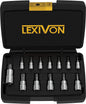 Set chei tubulare cu biti torx, trusa cu 13 piese Torx T8 - T60, din otel aliat Premium S2, in cutie de depozitare si transport, Lexivon LX-143