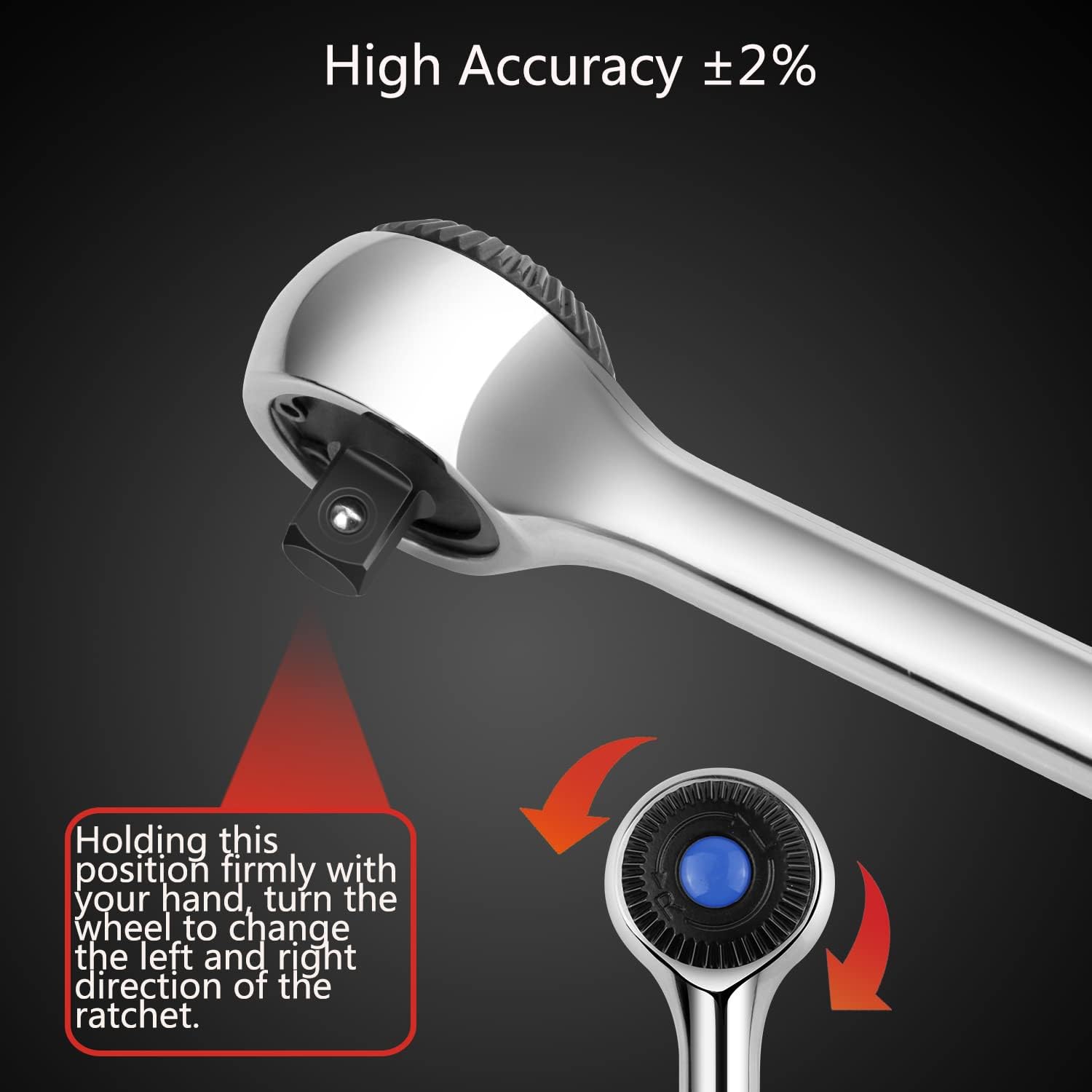 Cheie dinamometrica digitala 3/8 inch cu adaptor la 1/4 inch, cuplu 3-60 Nm, cu display LCD, alerta sonora, tija de prelungire, cu cutie de depozitare