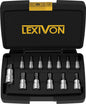 Set chei tubulare cu biti torx star, cu 13 piese stea T8 - T60, din otel aliat S2 Premium, in cutie de depozitare si transport, Lexivon LX-146