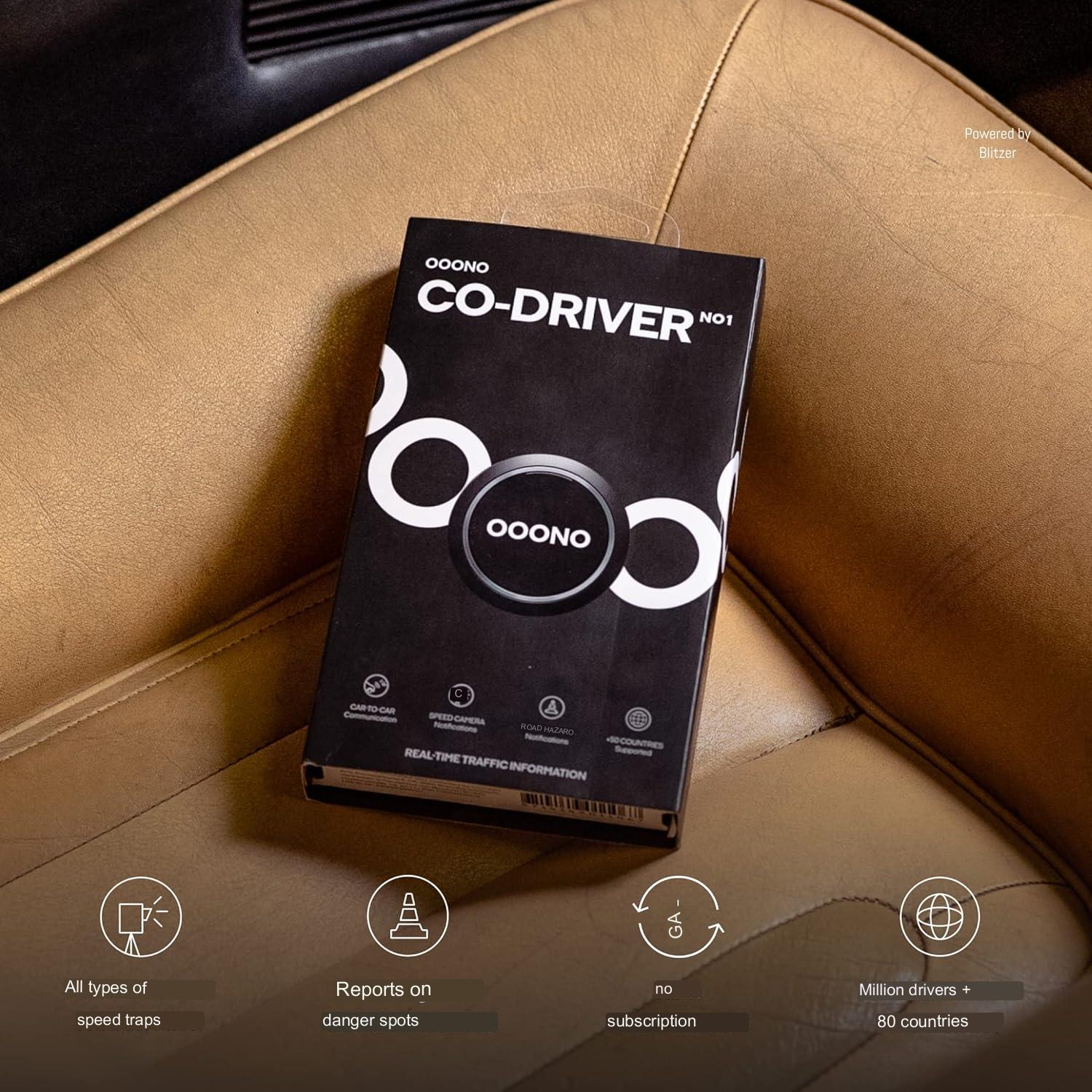 Alarma de trafic OOONO, Avertizeaza in timp real despre radare si pericole din traficul rutier, date de la Blitzer, conectarea la smartphone prin Bluetooth