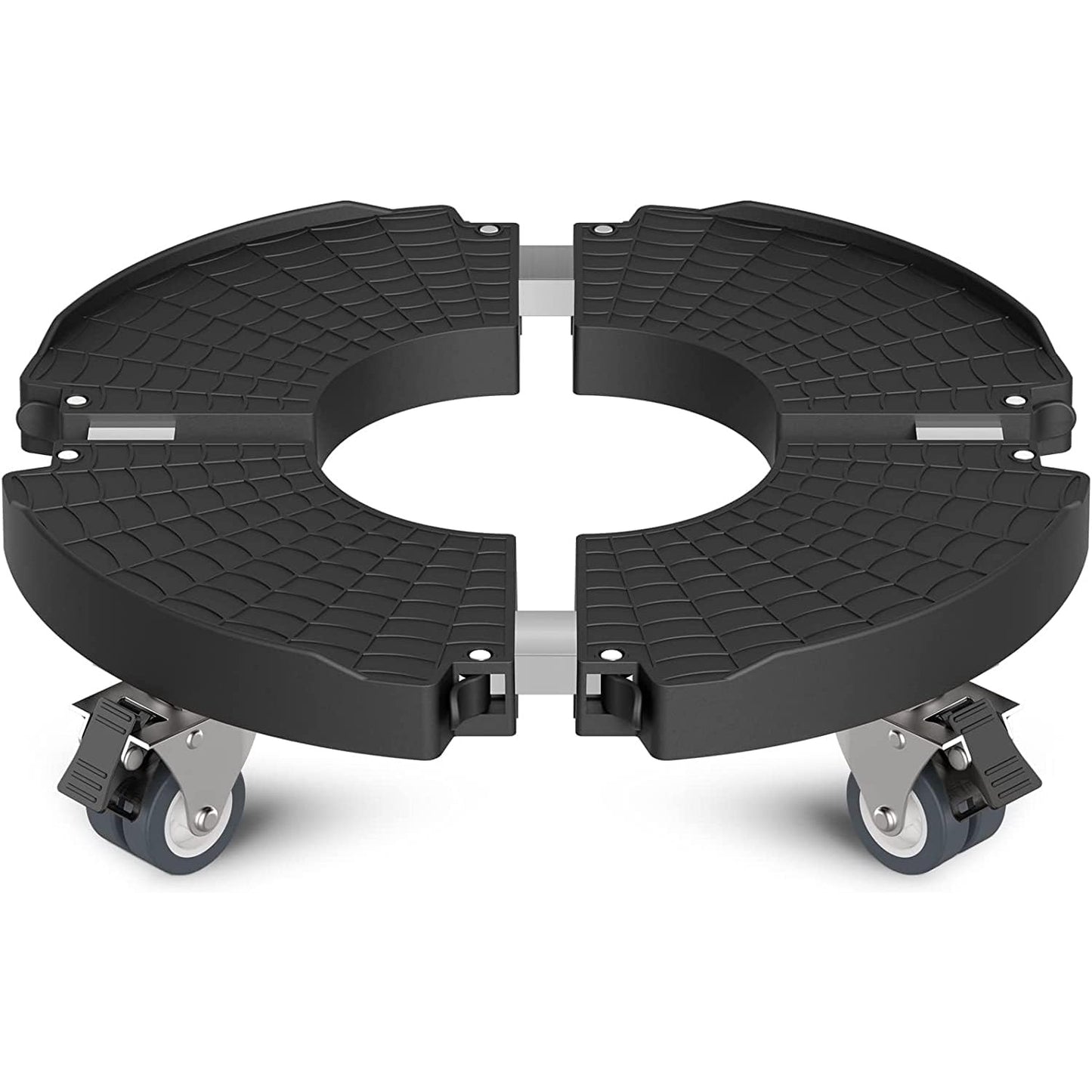 Suport ghiveci cu 4 roti, carucior reglabil 40-54 cm, mobil, capacitate incarcare 200 kg, stand flori cu role blocabile, pentru interior/exterior, multifunctional