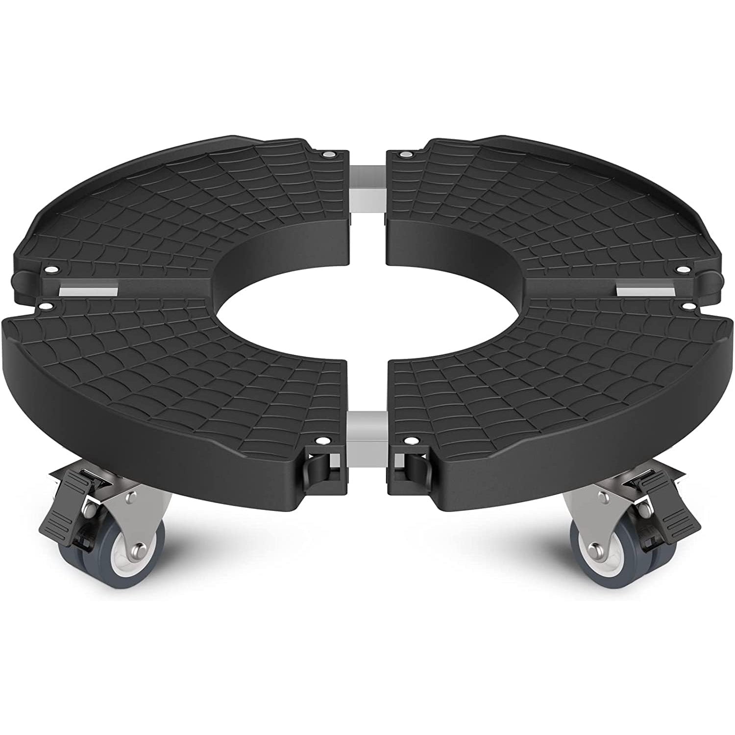 Suport ghiveci cu 4 roti, carucior reglabil 40-54 cm, mobil, capacitate incarcare 200 kg, stand flori cu role blocabile, pentru interior/exterior, multifunctional