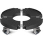 Suport ghiveci cu 4 roti, carucior reglabil 40-54 cm, mobil, capacitate incarcare 200 kg, stand flori cu role blocabile, pentru interior/exterior, multifunctional
