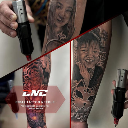 Set 40 ace de tatuat tip cartus, de 4 tipuri, 1003RL, 1005RL, 1007RL, 1009RL, 1007RS, 1009RS, 1207RS, 1209RS, din otel inoxidabil, pentru linii, contur, umplere, EN04X-40KIT-DG