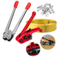 Set Tensioner cu banda 100 m PP 16 mm si cleste pentru capse , capse metalice pentru tensionare ambalaje din plastic PP/PET